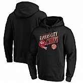 Kansas City Chiefs NFL Pro Line by Fanatics Branded 60th Season Logo Rise Pullover Hoodie Black,baseball caps,new era cap wholesale,wholesale hats